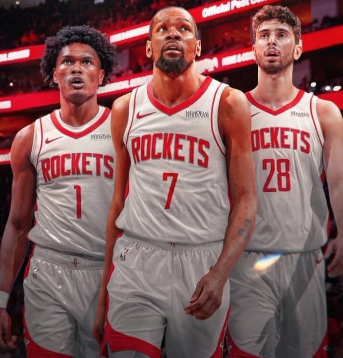 火箭媒体：杜兰特、阿门、申京组成的三巨头 在NBA的排名是？